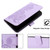 Google Pixel 8 Datura Flower Embossed Flip Leather Phone Case - Purple