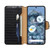 Google Pixel 8 Denior Crocodile Texture Oil Edge Leather Phone Case - Black