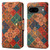 Google Pixel 8 Denior Flower Language Series Cork Fabric Oil Edge Leather Phone Case - Winter