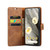 Google Pixel 8 DG.MING Crazy Horse Texture Detachable Magnetic Leather Phone Case - Brown