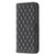 Google Pixel 8 Diamond Lattice Wallet Leather Flip Phone Case - Black