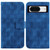 Google Pixel 8 Double 8-shaped Embossed Leather Phone Case - Blue