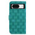 Google Pixel 8 Double 8-shaped Embossed Leather Phone Case - Green