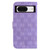 Google Pixel 8 Double 8-shaped Embossed Leather Phone Case - Purple