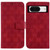 Google Pixel 8 Double 8-shaped Embossed Leather Phone Case - Red