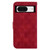 Google Pixel 8 Double 8-shaped Embossed Leather Phone Case - Red