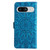 Google Pixel 8 Embossed Sunflower Leather Phone Case - Blue