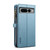 Google Pixel 8 ESEBLE Star Series Lanyard Zipper Wallet RFID Leather Case - Blue