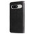 Google Pixel 8 Fashion Calf Texture Zipper Leather Phone Case - Black
