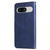Google Pixel 8 Fashion Calf Texture Zipper Leather Phone Case - Blue Google Pixel 8 Fashion Calf Texture Zipper Leather Phone Case - Blue