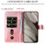 Google Pixel 8 Fashion Calf Texture Zipper Leather Phone Case - Rose Gold