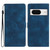 Google Pixel 8 Flower Butterfly Embossing Pattern Leather Phone Case - Blue