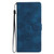 Google Pixel 8 Flower Butterfly Embossing Pattern Leather Phone Case - Blue