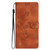 Google Pixel 8 Flower Butterfly Embossing Pattern Leather Phone Case - Brown Google Pixel 8 Flower Butterfly Embossing Pattern Leather Phone Case - Brown