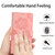 Google Pixel 8 Flower Embossing Pattern Leather Phone Case - Pink