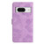 Google Pixel 8 Flower Embossing Pattern Leather Phone Case - Purple