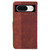 Google Pixel 8 Geometric Embossed Leather Phone Case - Brown