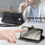 Google Pixel 8 Geometric Zipper Wallet Side Buckle Leather Phone Case - Black