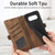 Google Pixel 8 Geometric Zipper Wallet Side Buckle Leather Phone Case - Brown