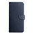 Google Pixel 8 HT02 Genuine Leather Fingerprint-proof Flip Phone Case - Blue