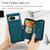Google Pixel 8 JEEHOOD Magnetic Zipper Wallet Phone Leather Case - Blue