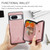 Google Pixel 8 JEEHOOD Magnetic Zipper Wallet Phone Leather Case - Pink