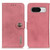 Google Pixel 8 KHAZNEH Cowhide Texture Horizontal Flip Leather Phone Case - Pink