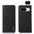 Google Pixel 8 KHAZNEH Nappa Top Layer Cowhide Leather Phone Case - Black