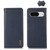 Google Pixel 8 KHAZNEH Nappa Top Layer Cowhide Leather Phone Case - Blue