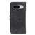 Google Pixel 8 KHAZNEH Retro Texture Flip Leather Phone Case - Black