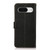 Google Pixel 8 KHAZNEH Side-Magnetic Litchi Genuine Leather RFID Phone Case - Black