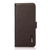 Google Pixel 8 KHAZNEH Side-Magnetic Litchi Genuine Leather RFID Phone Case - Brown