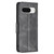 Google Pixel 8 Lambskin Texture Pure Color Flip Leather Phone Case - Black