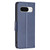 Google Pixel 8 Lambskin Texture Pure Color Flip Leather Phone Case - Blue