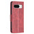 Google Pixel 8 Lambskin Texture Pure Color Flip Leather Phone Case - Red