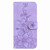 Google Pixel 8 Lily Embossed Leather Phone Case - Purple