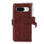 Google Pixel 8 Ostrich Pattern Genuine Leather RFID Phone Case - Coffee