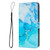 Google Pixel 8 Painted Marble Pattern Leather Phone Case - Blue Green