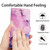 Google Pixel 8 Painted Marble Pattern Leather Phone Case - Purple
