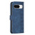 Google Pixel 8 Plaid Embossed Leather Phone Case - Blue