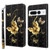 Google Pixel 8 Pro 3D Painted Pattern Leather Phone Case - Golden Butterfly