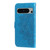 Google Pixel 8 Pro 7-petal Flowers Embossing Leather Phone Case - Blue
