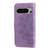 Google Pixel 8 Pro 7-petal Flowers Embossing Leather Phone Case - Light Purple