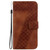 Google Pixel 8 Pro 7-shaped Embossed Leather Phone Case - Brown