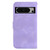 Google Pixel 8 Pro 7-shaped Embossed Leather Phone Case - Purple
