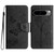 Google Pixel 8 Pro Butterfly Embossed Flip Leather Phone Case - Black