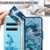 Google Pixel 8 Pro Butterfly Embossed Flip Leather Phone Case - Blue