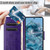 Google Pixel 8 Pro Butterfly Flower Pattern Flip Leather Phone Case - Dark Purple