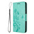 Google Pixel 8 Pro Butterfly Flower Pattern Flip Leather Phone Case - Green