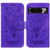 Google Pixel 8 Pro Butterfly Rose Embossed Leather Phone Case - Purple Google Pixel 8 Pro Butterfly Rose Embossed Leather Phone Case - Purple